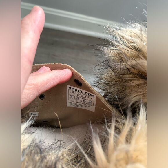 Sorel Joan Of Arctic Boots Eskimo Waterproof Boots Tall Thick Warm Brown Pink 8 - Picture 11 of 14